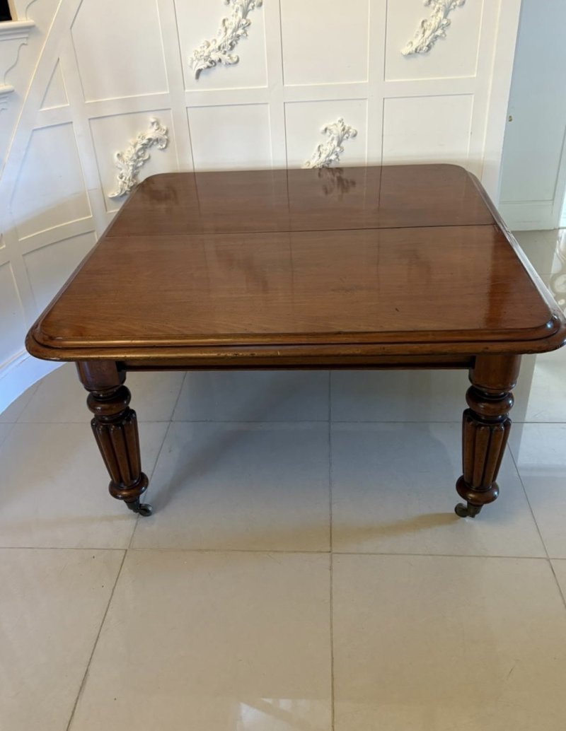 Antique Victorian Quality Mahogany 10/12 Seater Extending Dining Table - Image 6